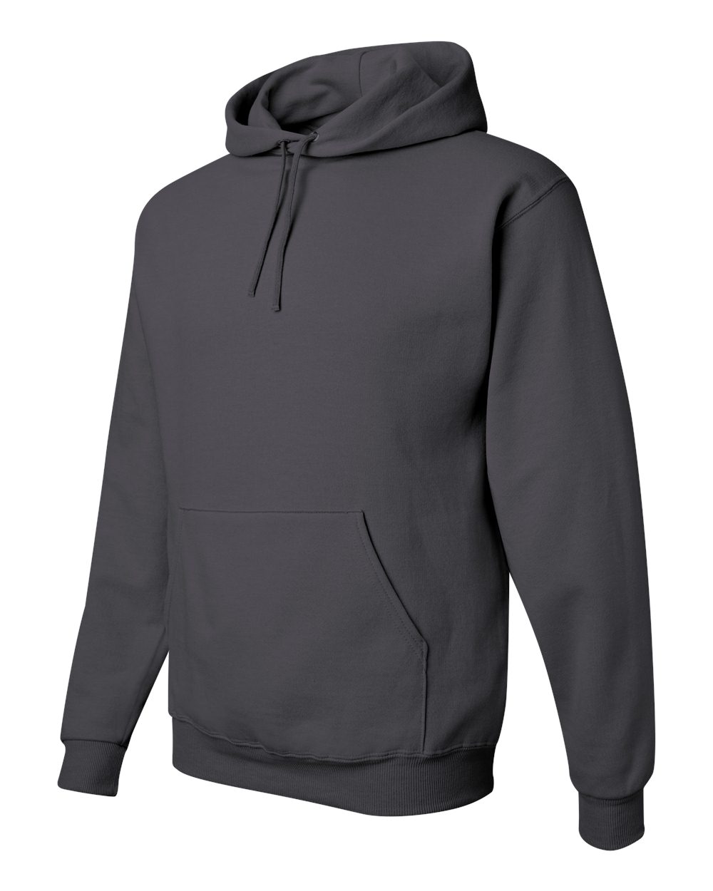 Unisex NuBlend® Hooded Sweatshirt - Side - B22035093 - Charcoal Grey