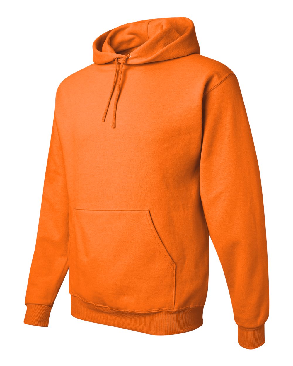 Unisex NuBlend® Hooded Sweatshirt - Side - B22035153 - Safety Orange