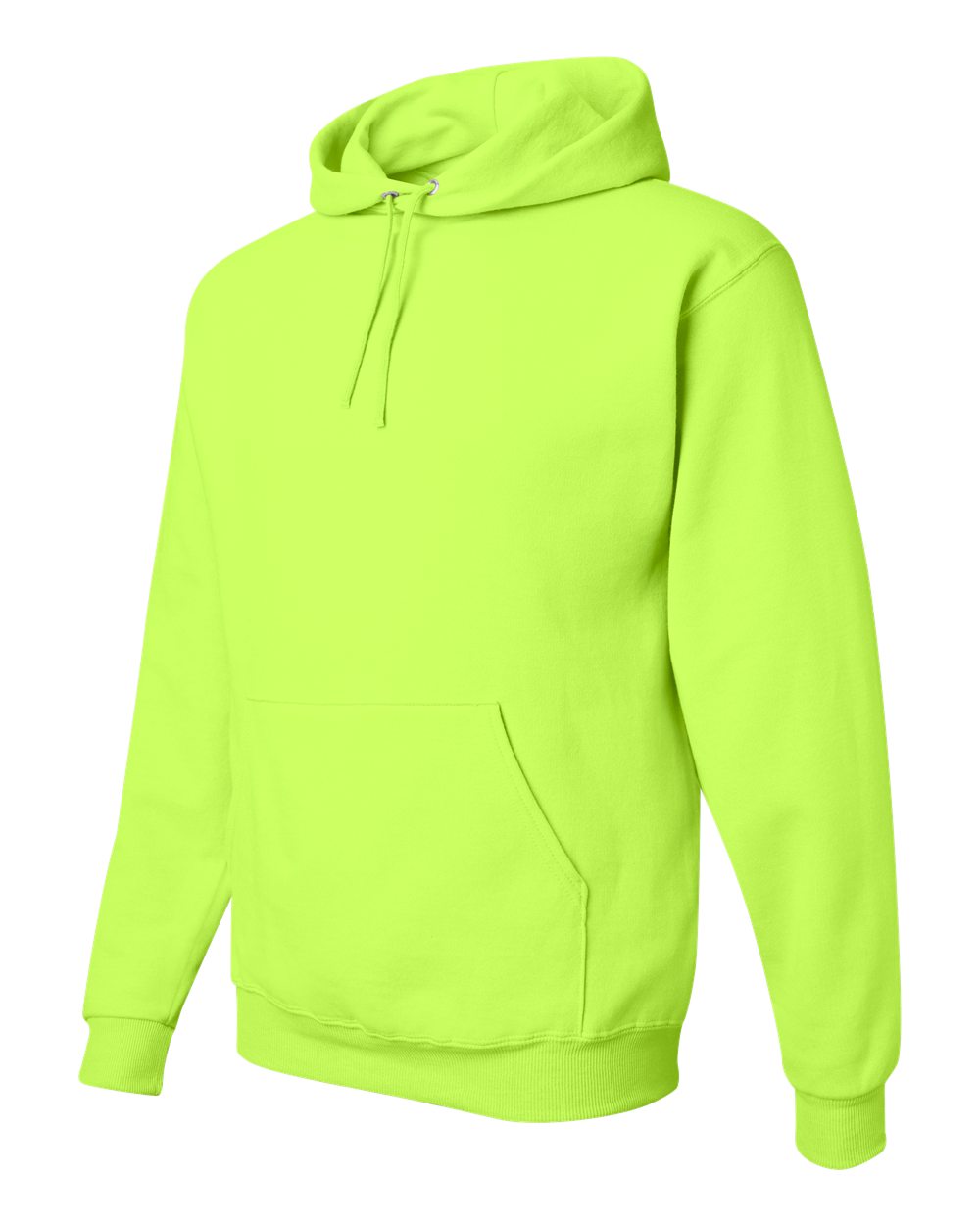 Unisex NuBlend® Hooded Sweatshirt - Side - B22035163 - Safety Green