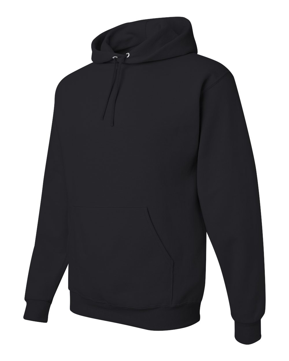 Unisex NuBlend® Hooded Sweatshirt - Side - B22035503 - Black
