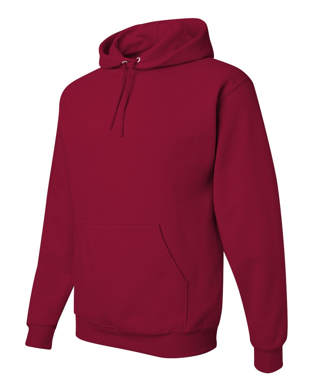 Unisex NuBlend® Hooded Sweatshirt - Side - B22035523 - Cardinal