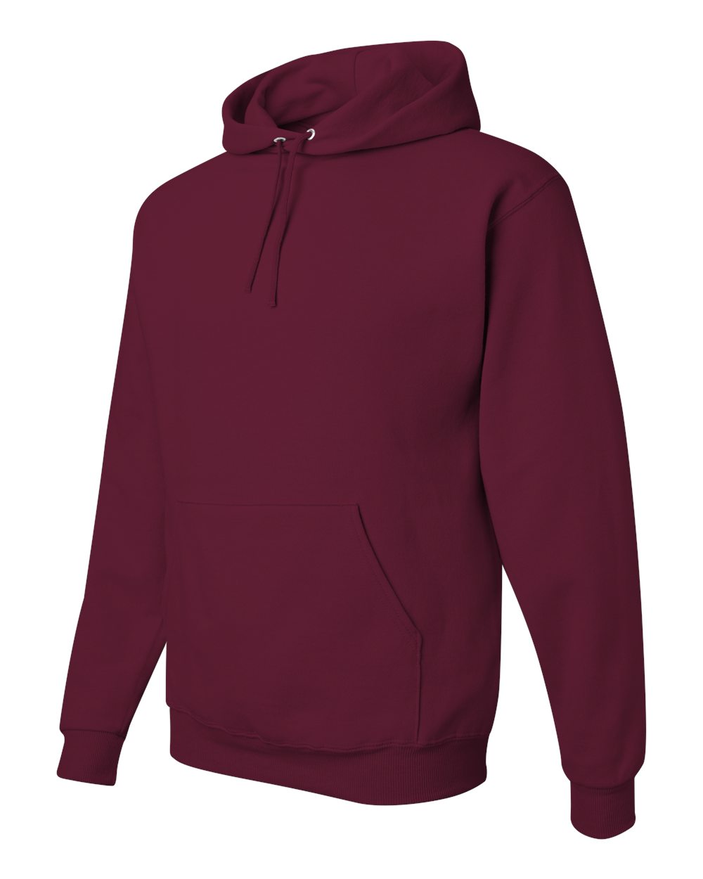 Unisex NuBlend® Hooded Sweatshirt - Side - B22035533 - Maroon