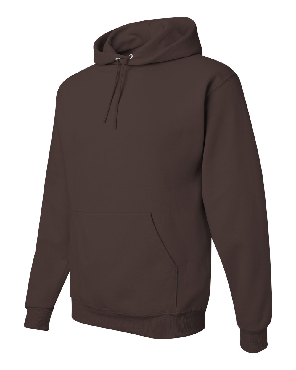 Unisex NuBlend® Hooded Sweatshirt - Side - B22035553 - Chocolate