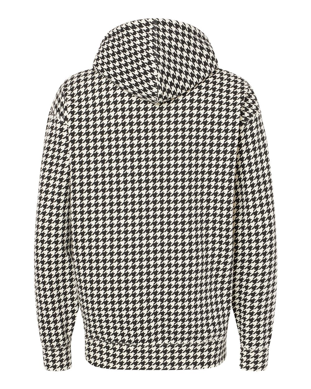 Unisex Heavyweight Hooded Sweatshirt - Back - B22276022 - Houndstooth