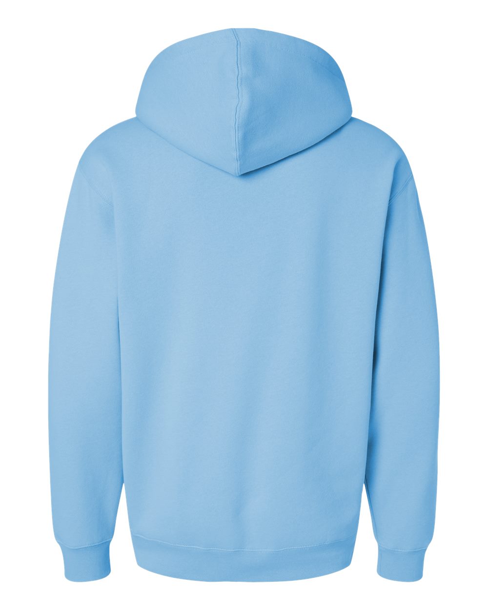 Unisex Heavyweight Hooded Sweatshirt - Back - B22276052 - Blue Aqua