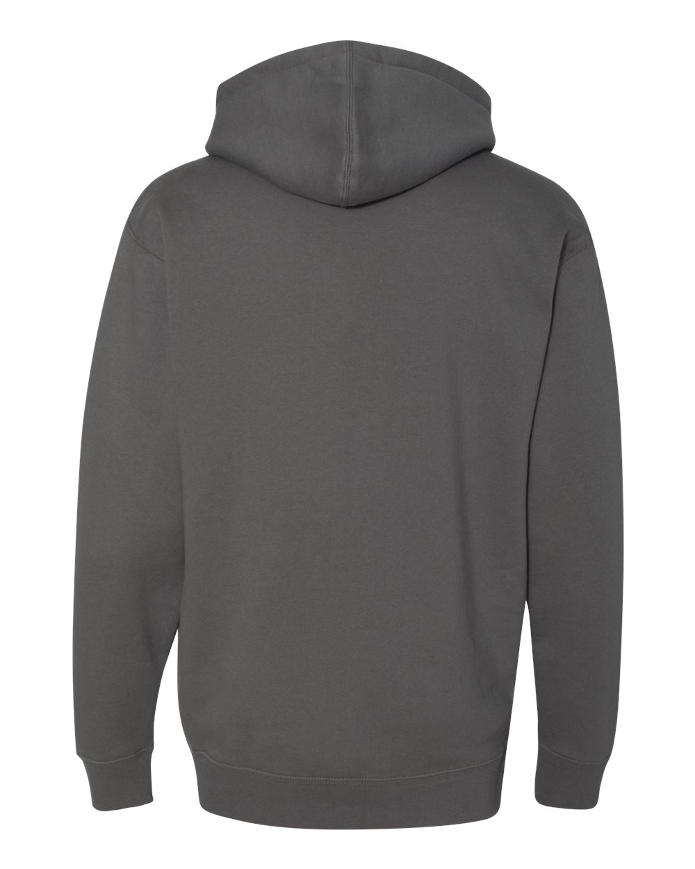 Unisex Heavyweight Hooded Sweatshirt - Back - B22276102 - Charcoal