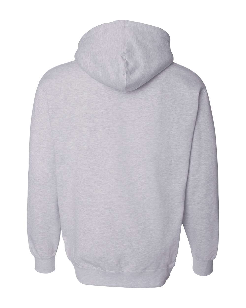 Unisex Heavyweight Hooded Sweatshirt - Back - B22276352 - Grey Heather