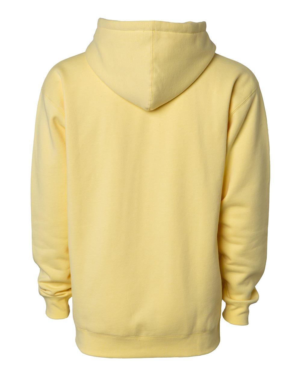 Unisex Heavyweight Hooded Sweatshirt - Back - B22276402 - Light Yellow