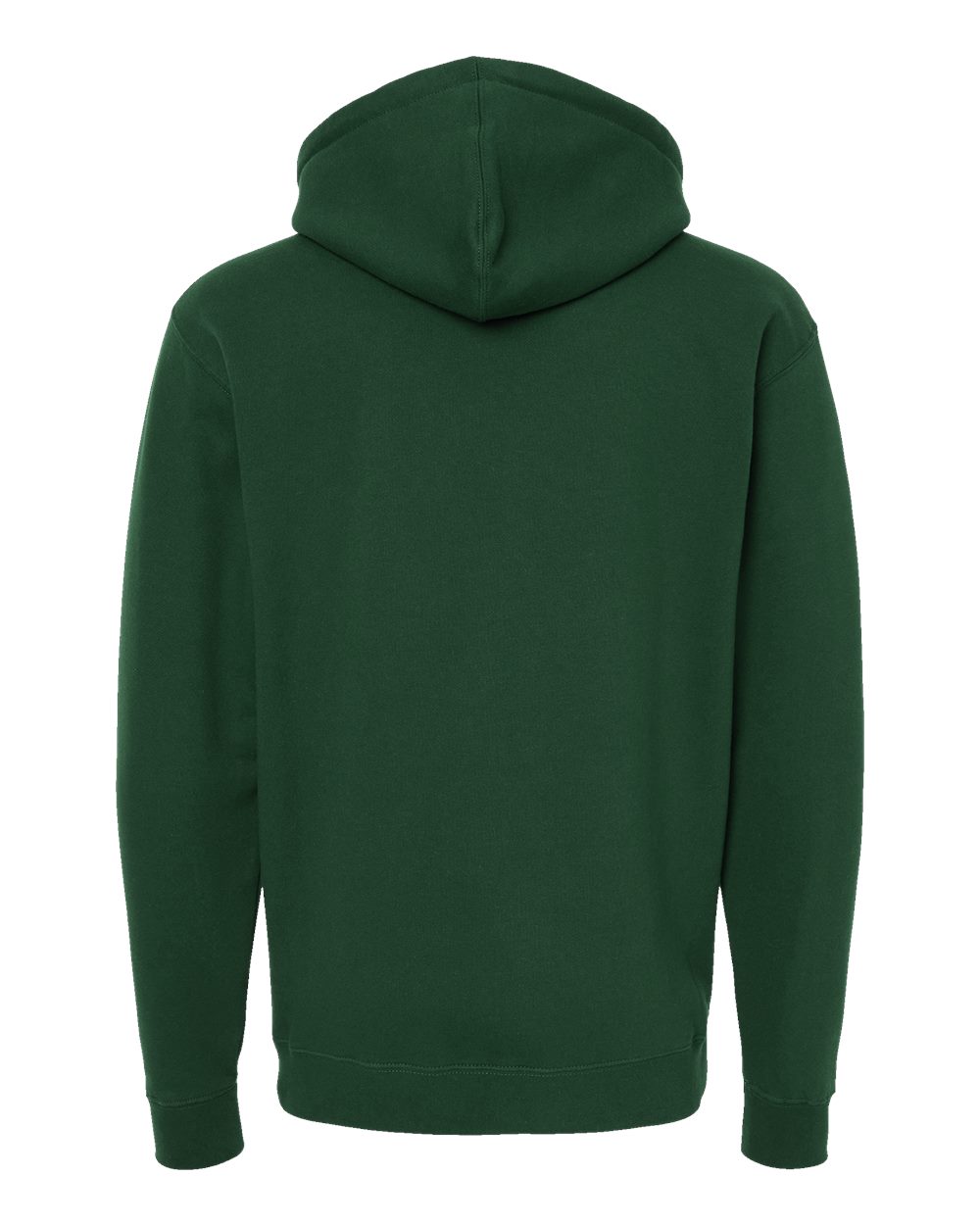 Unisex Heavyweight Hooded Sweatshirt - Back - B22276542 - Dark Green