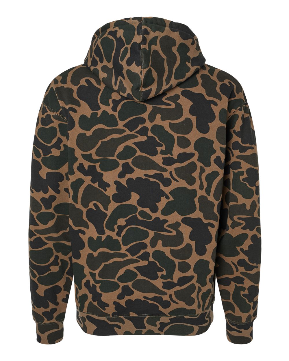 Unisex Heavyweight Hooded Sweatshirt - Back - B22276762 - Duck Camo