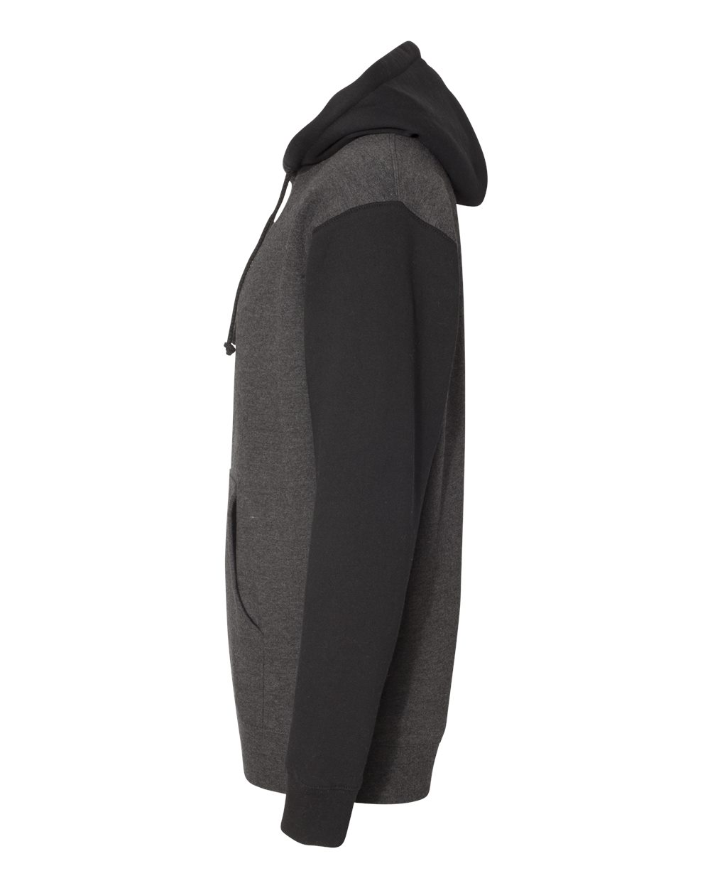 Unisex Heavyweight Hooded Sweatshirt - DirectSide - B22276112 - Charcoal Heather/ Black