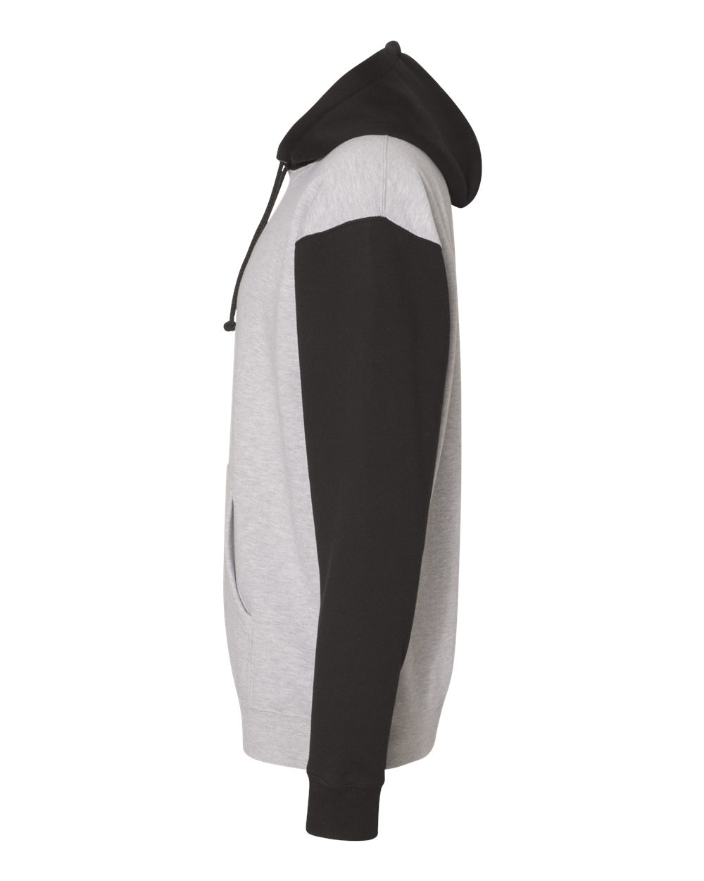 Unisex Heavyweight Hooded Sweatshirt - DirectSide - B22276582 - Grey Heather/ Black