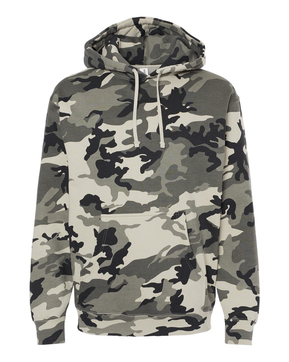 Unisex Heavyweight Hooded Sweatshirt - Front - B22276012 - Snow Camo