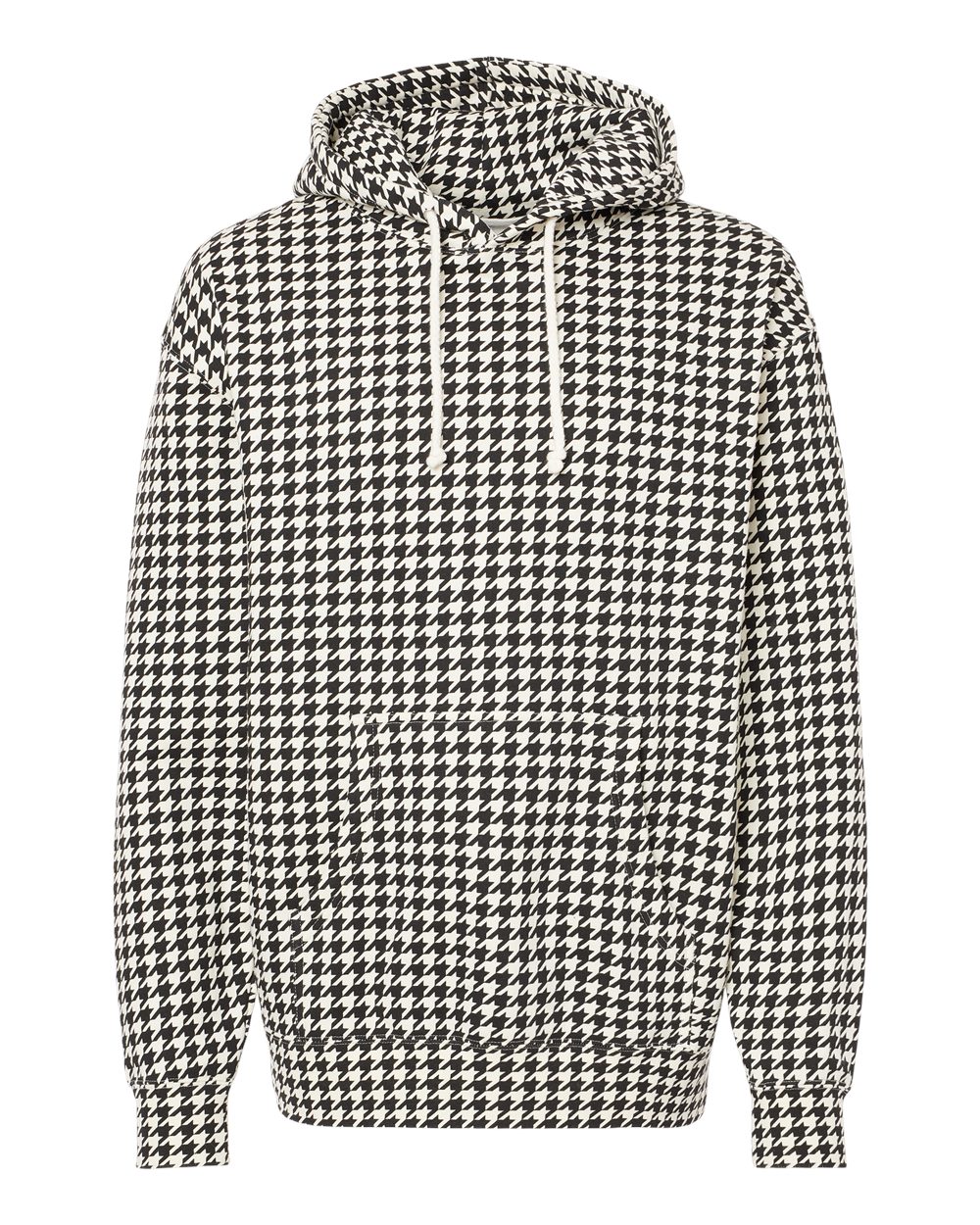 Unisex Heavyweight Hooded Sweatshirt - Front - B22276022 - Houndstooth