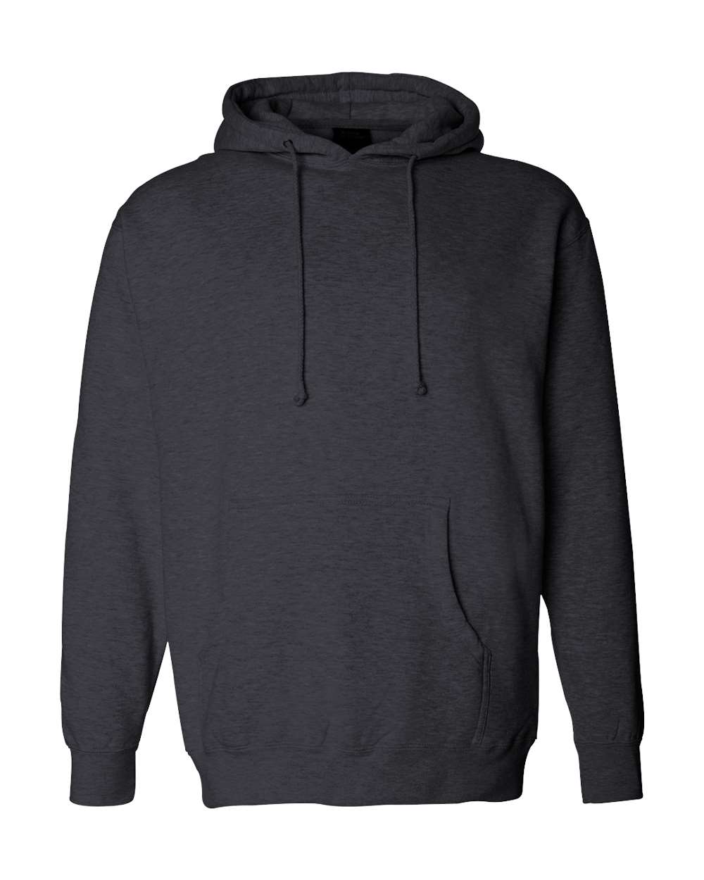 Unisex Heavyweight Hooded Sweatshirt - Front - B22276092 - Charcoal Heather