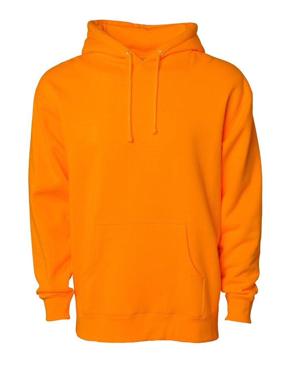 Unisex Heavyweight Hooded Sweatshirt - Front - B22276692 - Safety Orange