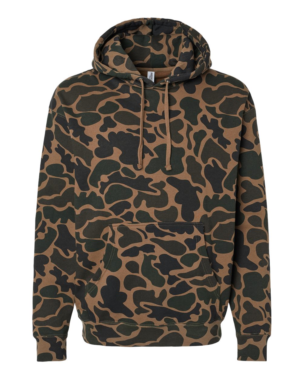 Unisex Heavyweight Hooded Sweatshirt - Front - B22276762 - Duck Camo