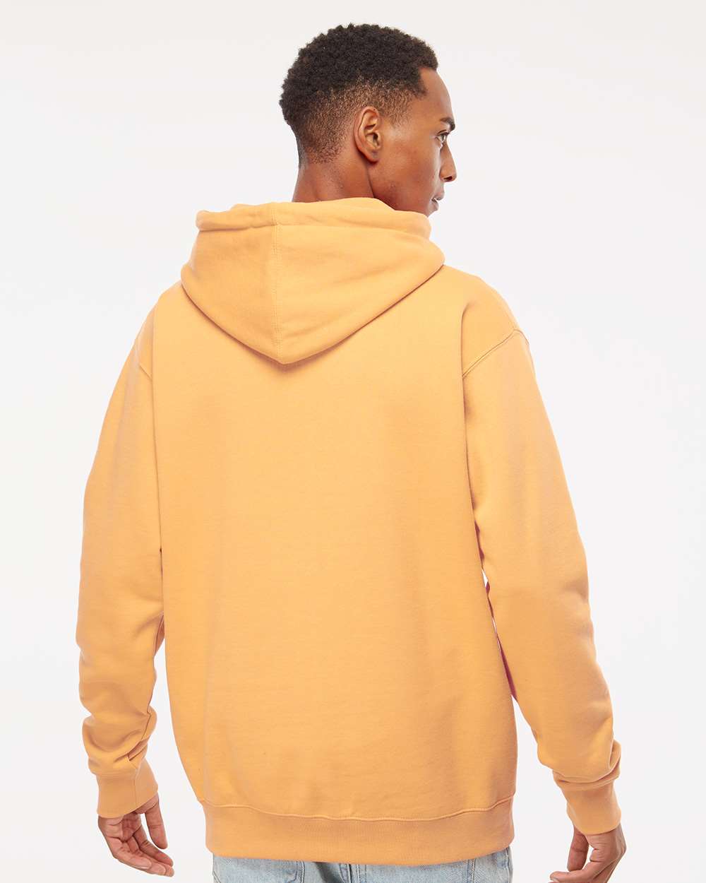 Unisex Heavyweight Hooded Sweatshirt - OnModelBack - B22276082 - Peach