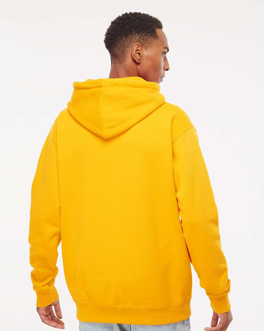 Unisex Heavyweight Hooded Sweatshirt - OnModelBack - B22276122 - Gold