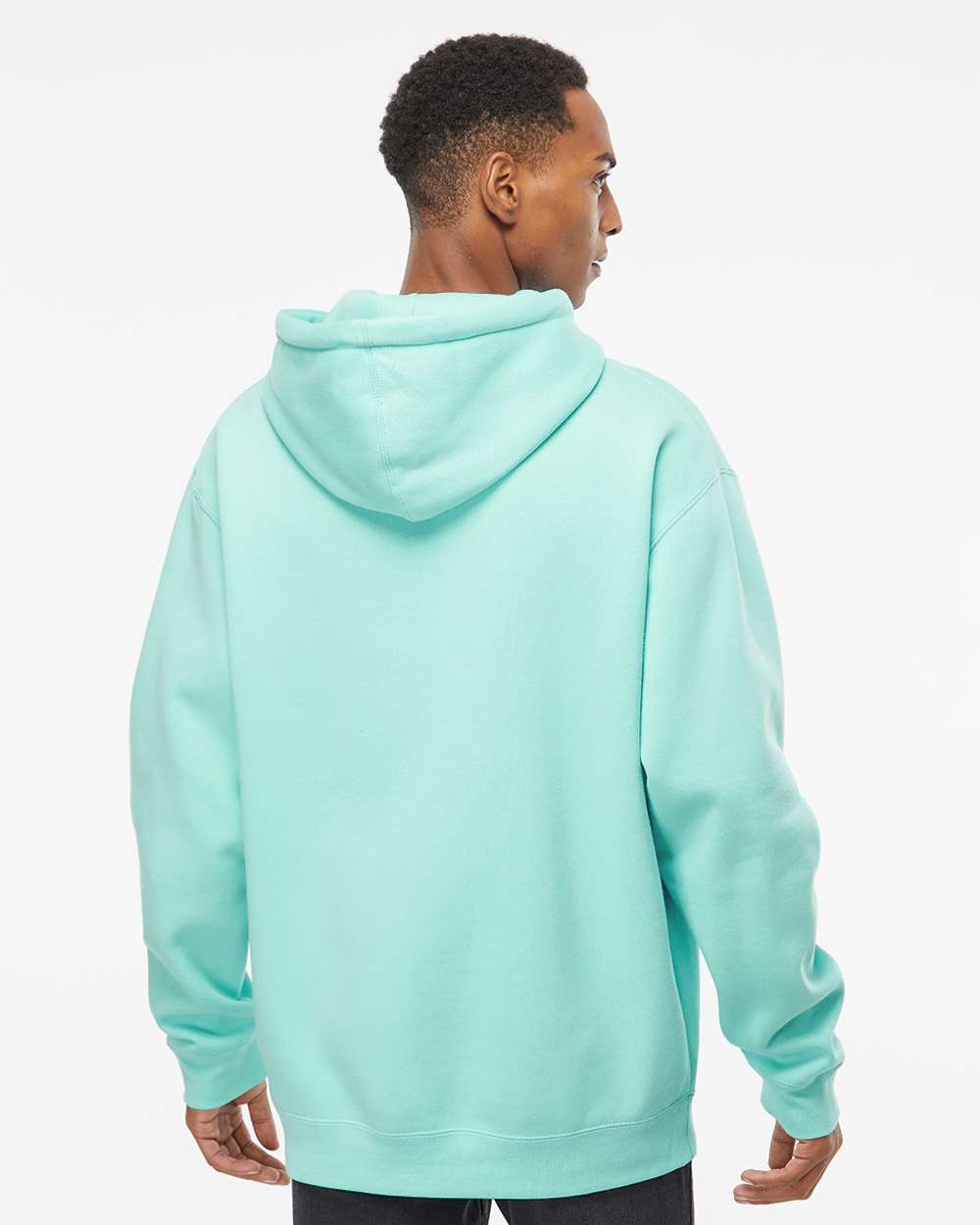 Unisex Heavyweight Hooded Sweatshirt - OnModelBack - B22276192 - Mint