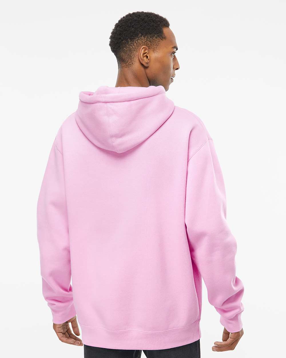 Unisex Heavyweight Hooded Sweatshirt - OnModelBack - B22276302 - Light Pink