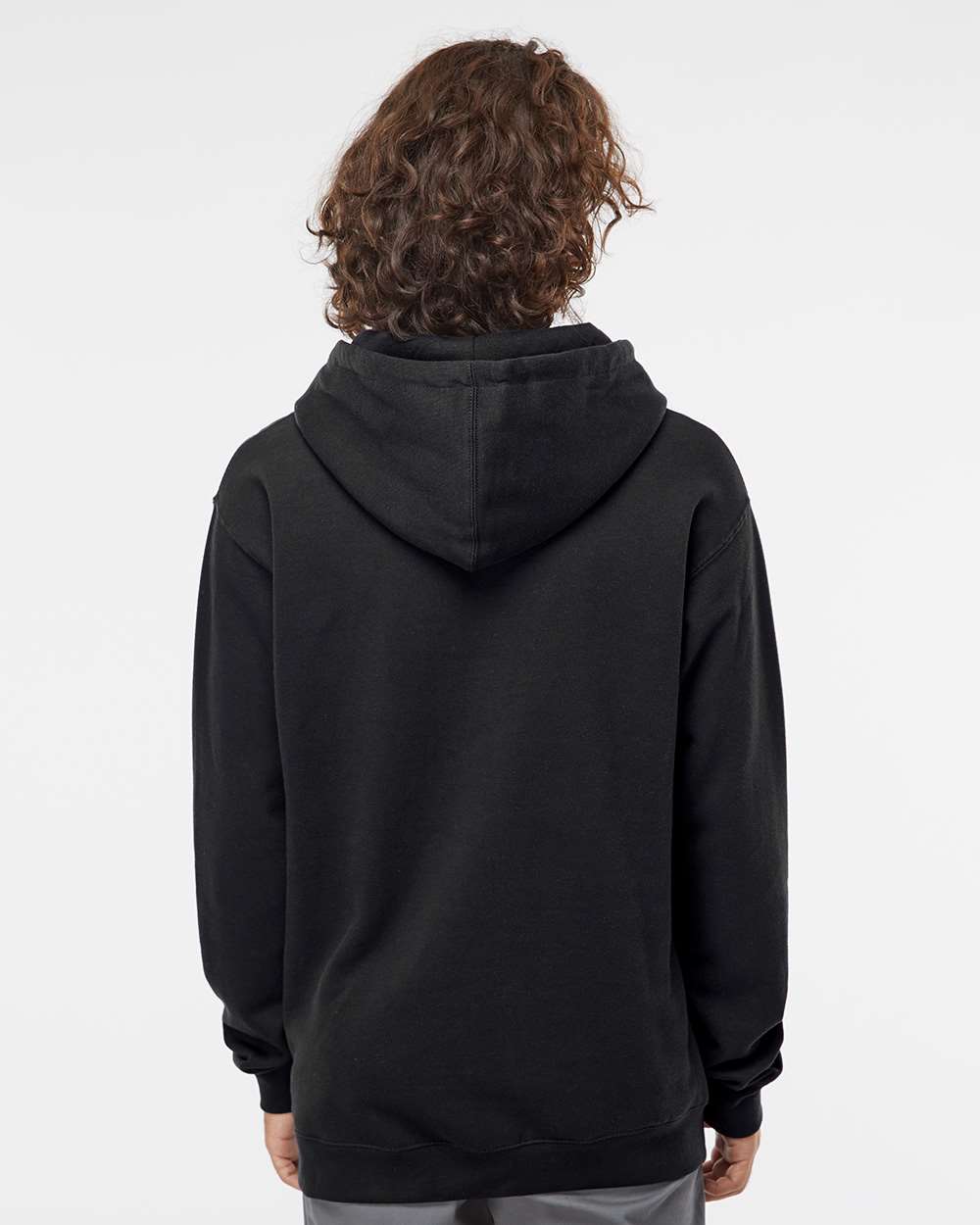 Unisex Heavyweight Hooded Sweatshirt - OnModelBack - B22276502 - Black
