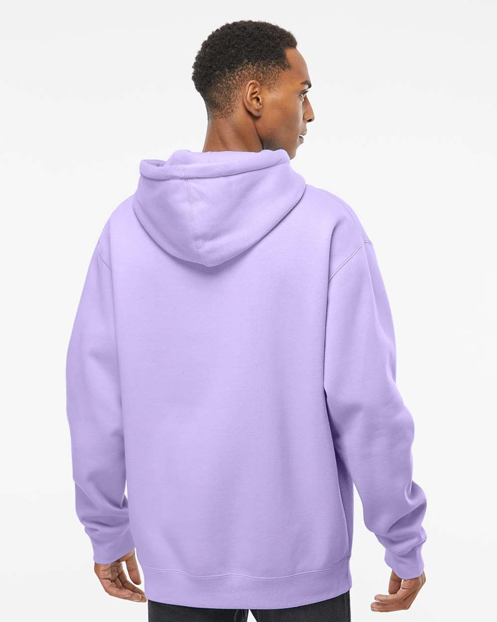 Unisex Heavyweight Hooded Sweatshirt - OnModelBack - B22276682 - Lavender
