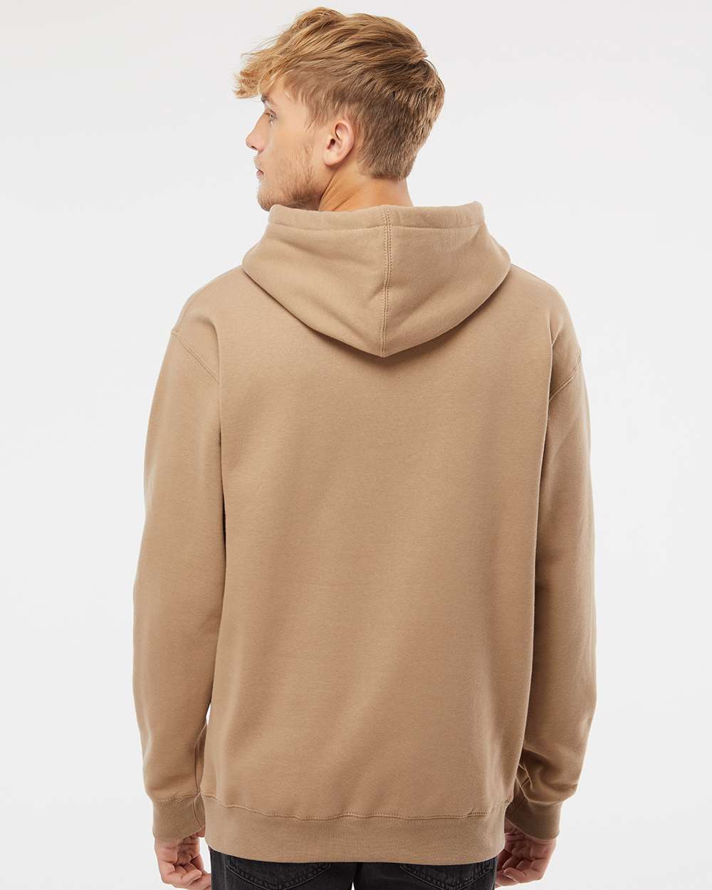 Unisex Heavyweight Hooded Sweatshirt - OnModelBack - B22276732 - Sandstone