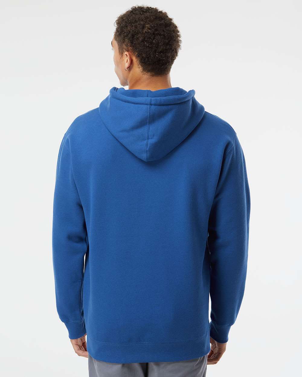 Unisex Heavyweight Hooded Sweatshirt - OnModelBack - B22276752 - Royal