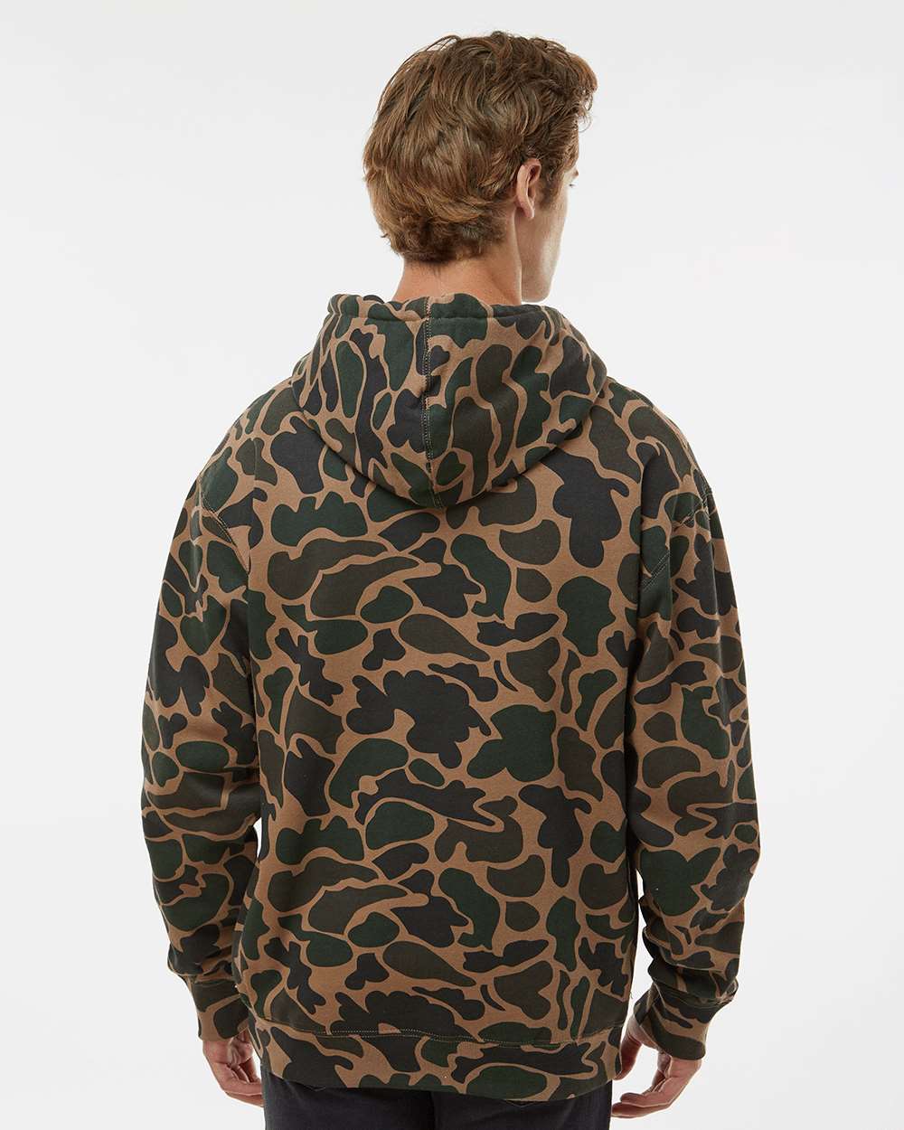 Unisex Heavyweight Hooded Sweatshirt - OnModelBack - B22276762 - Duck Camo