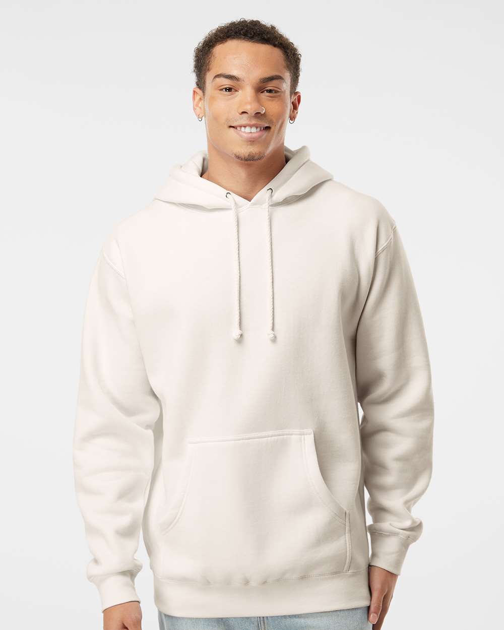 Unisex Heavyweight Hooded Sweatshirt - OnModelFront - B22276242 - Bone