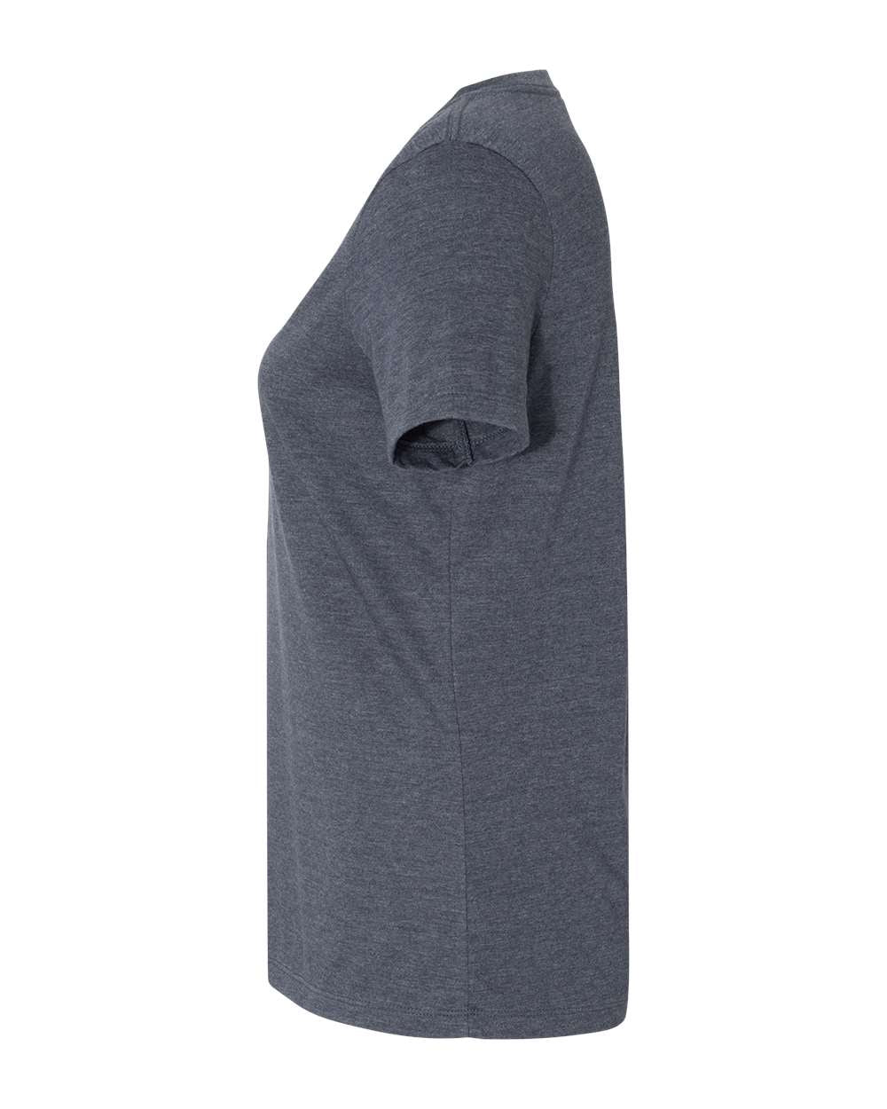 Women's Relaxed Heather CVC V-Neck Tee - DirectSide - B83006653 - Heather Navy