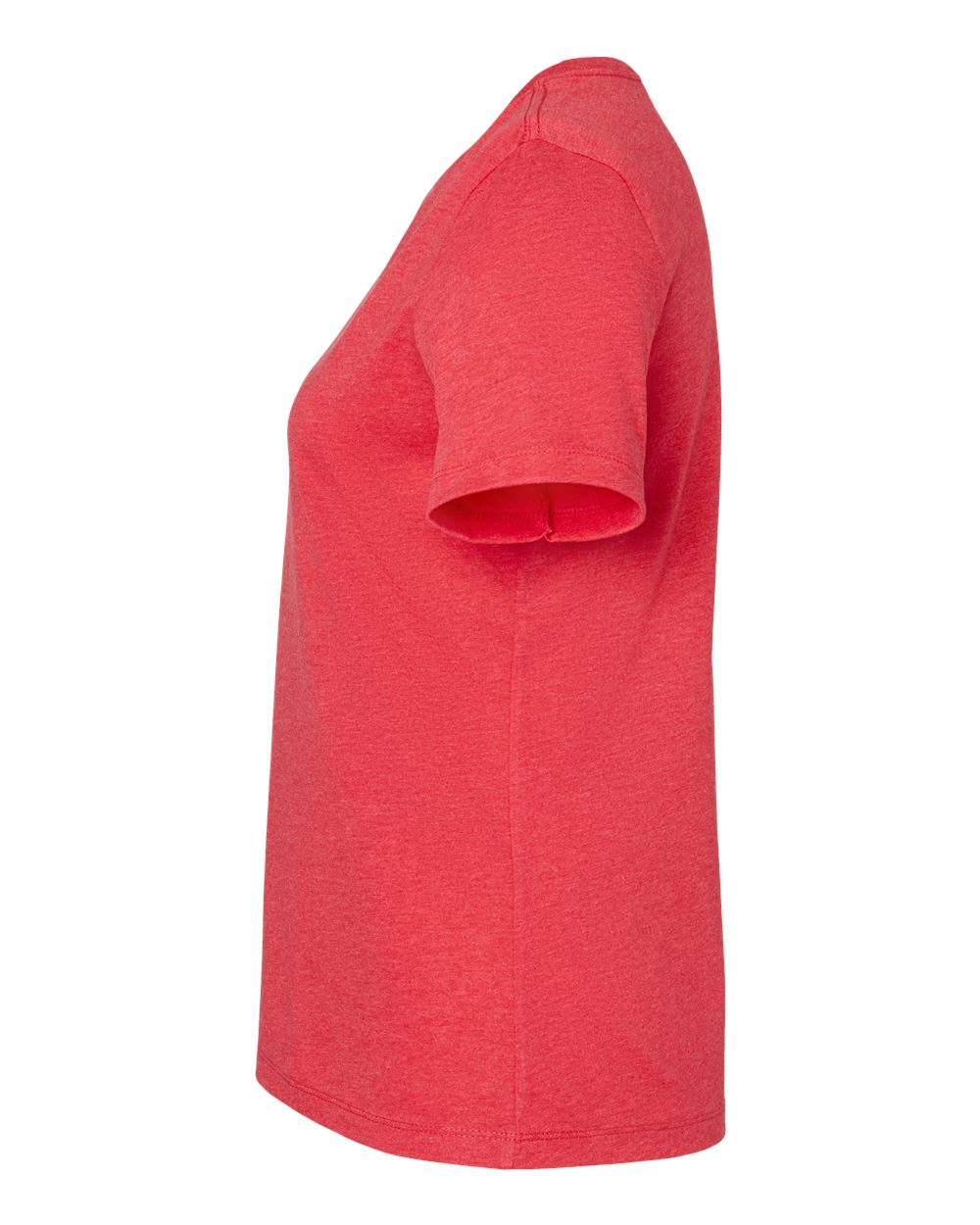 Women's Relaxed Heather CVC V-Neck Tee - DirectSide - B83006703 - Heather Red