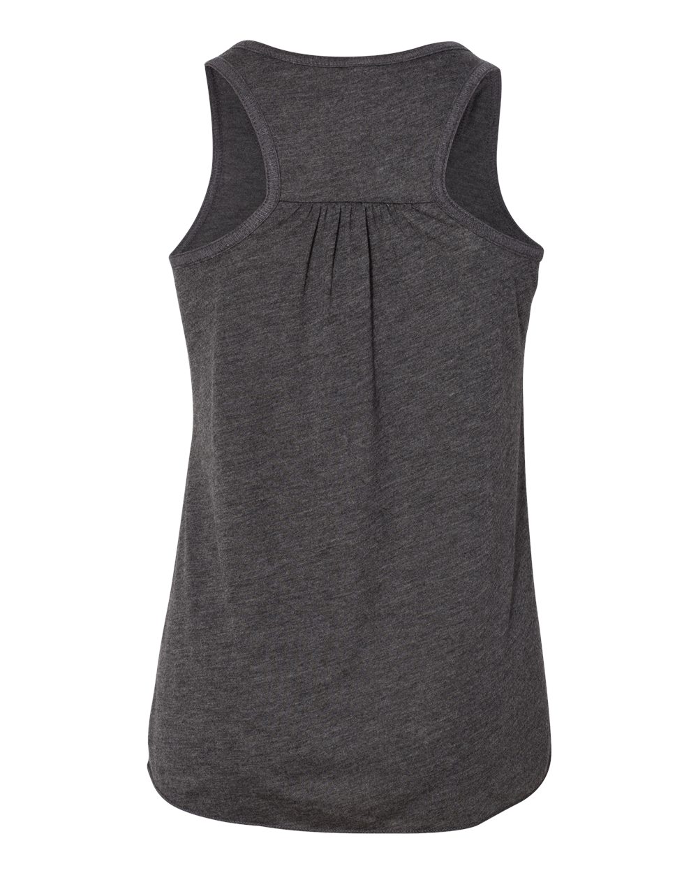 Youth Flowy Racerback Tank - Back - B36606093 - Dark Grey Heather