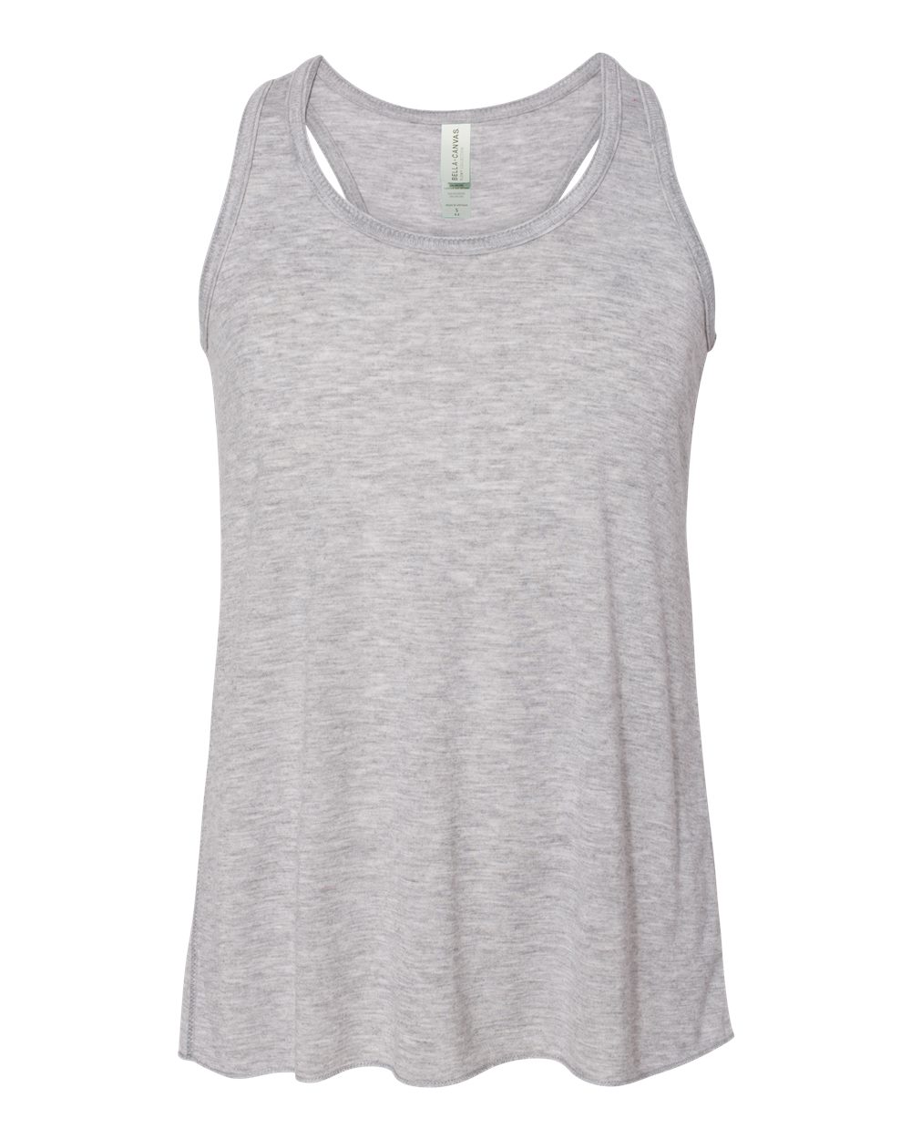 Youth Flowy Racerback Tank - Front - B36606583 - Athletic Heather