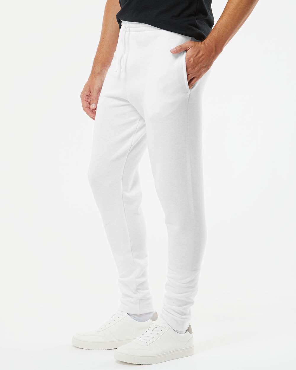 Unisex Nublend® Joggers - OnModelSide - B10535003 - White