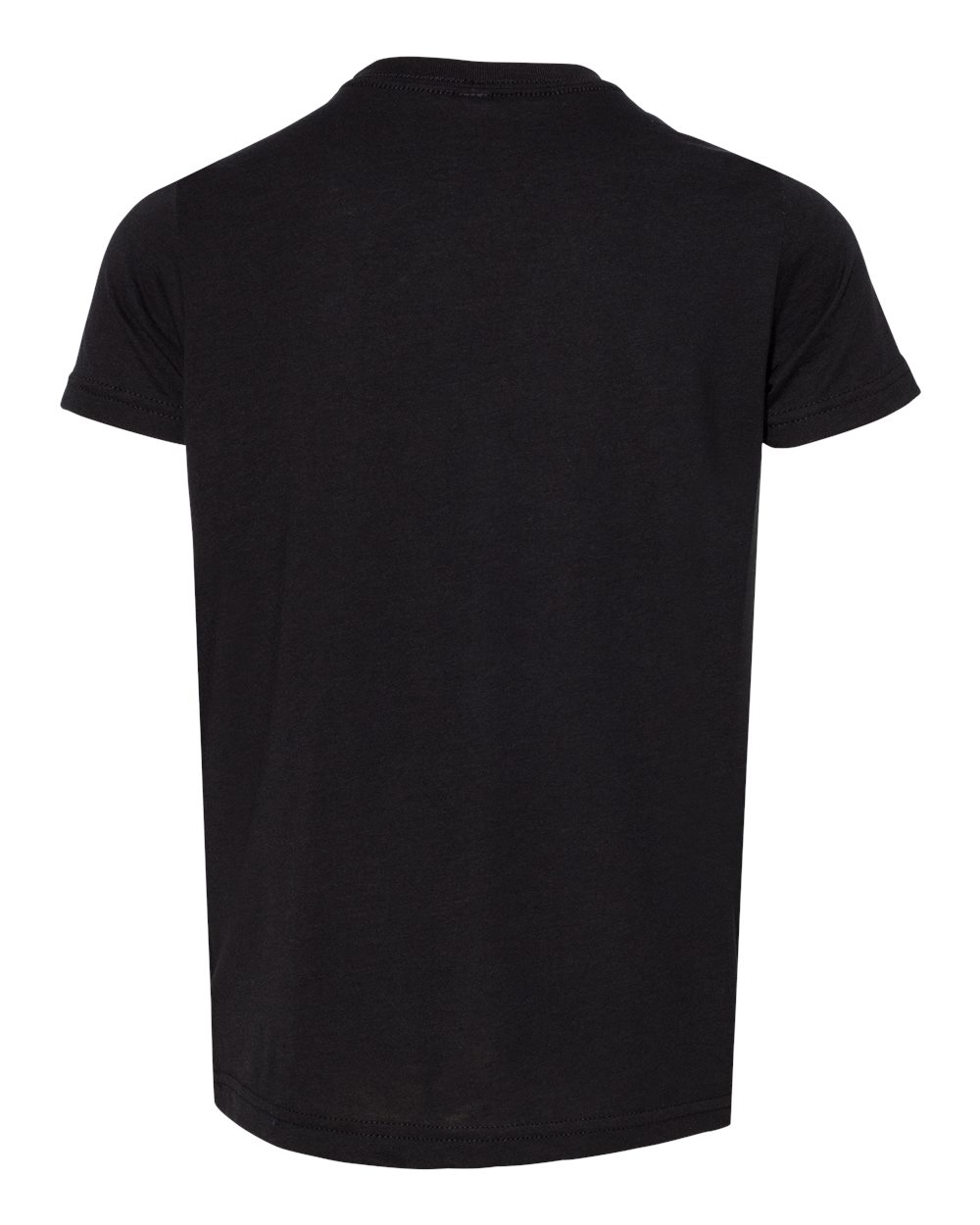 Youth Triblend Tee - Back - B13906503 - Solid Black Triblend