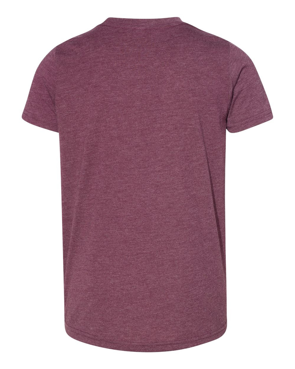 Youth Triblend Tee - Back - B13906533 - Maroon Triblend
