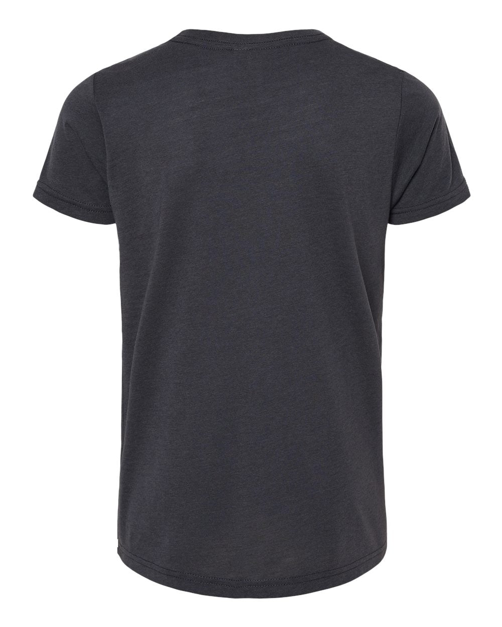 Youth Triblend Tee - Back - B13906593 - Solid Dark Grey Triblend