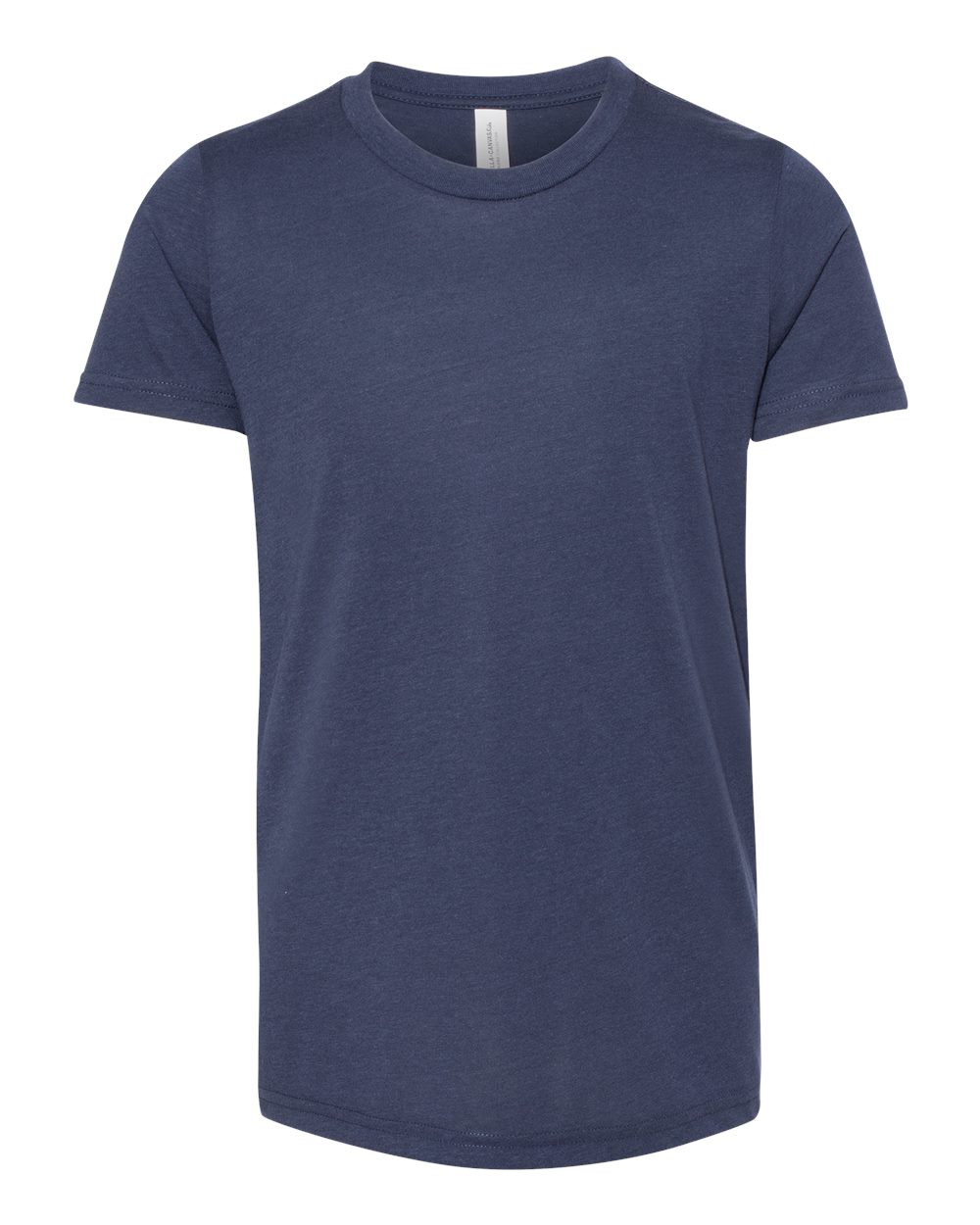 Youth Triblend Tee - Front - B13906063 - Solid Navy Triblend