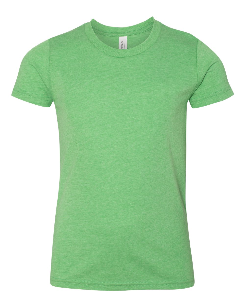 Youth Triblend Tee - Front - B13906193 - Green Triblend