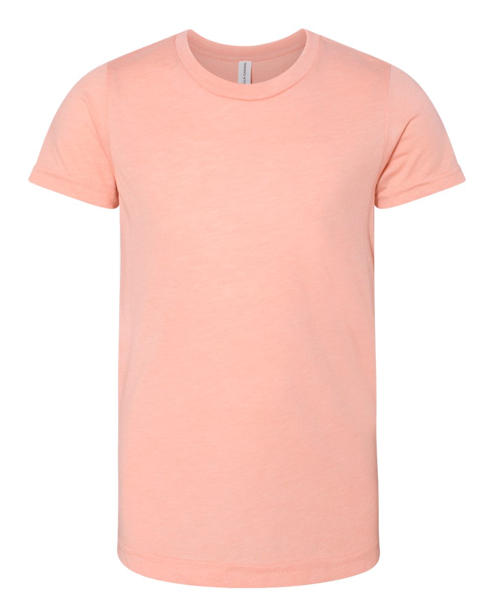 Youth Triblend Tee - Front - B13906273 - Peach Triblend