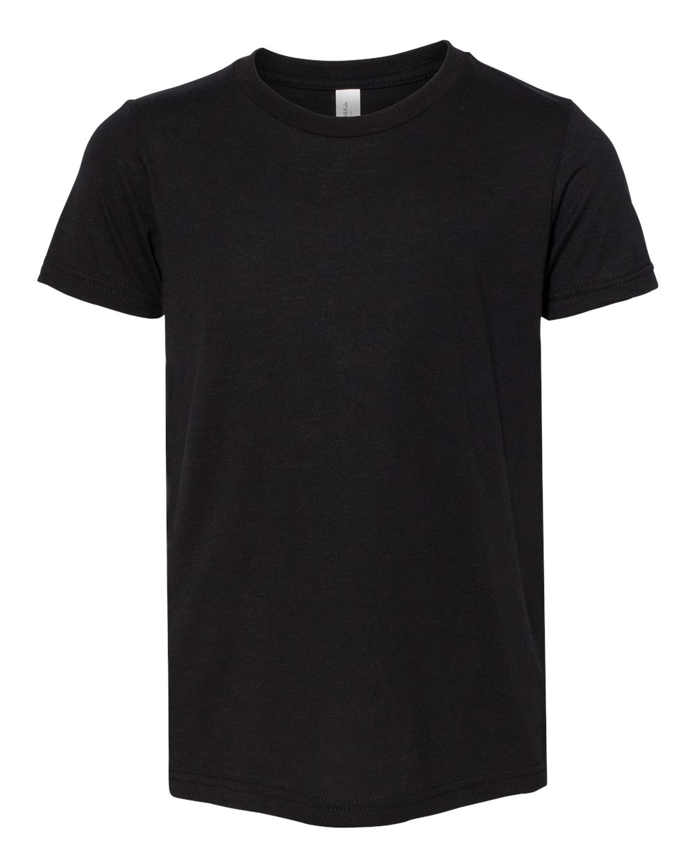 Youth Triblend Tee - Front - B13906503 - Solid Black Triblend