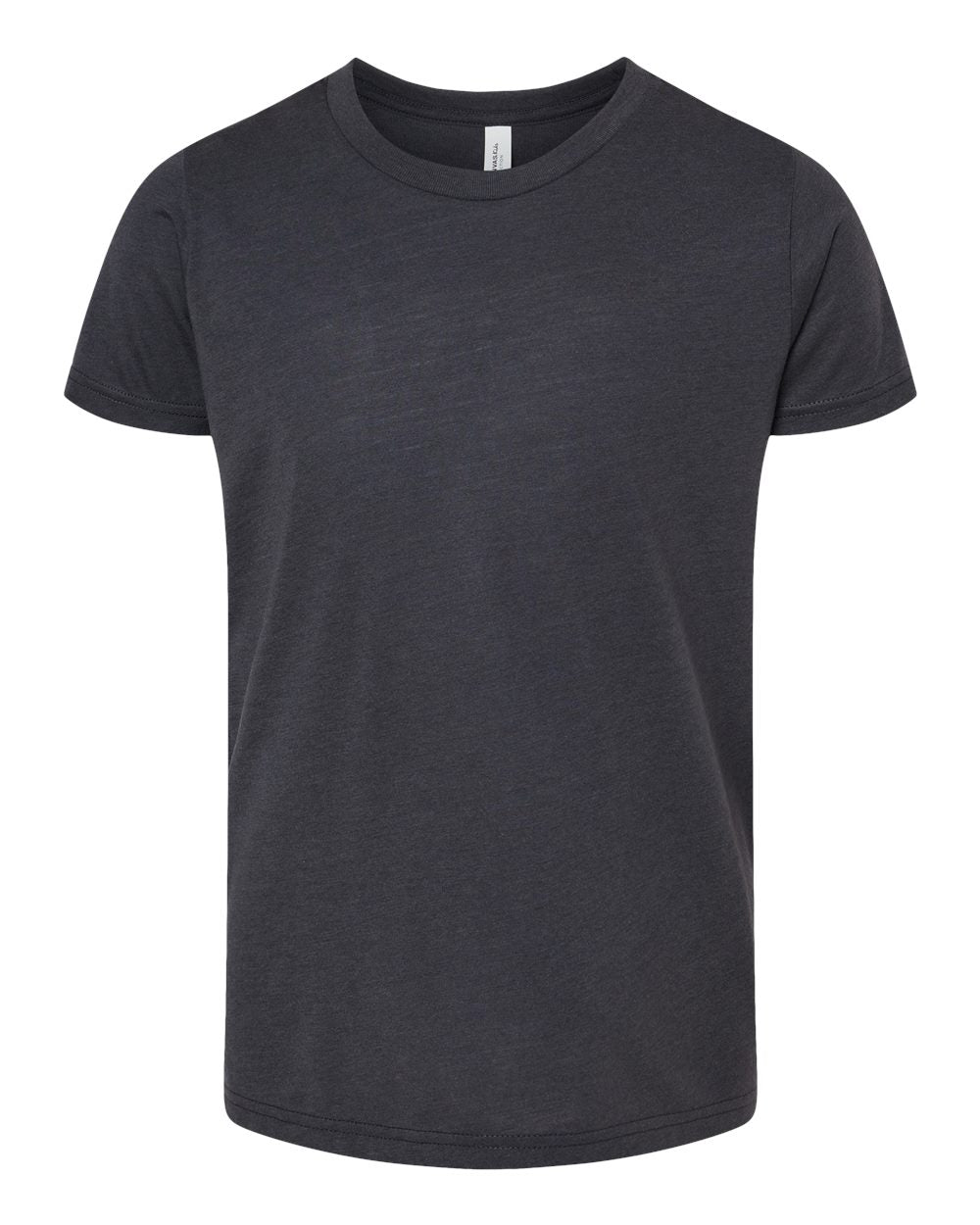 Youth Triblend Tee - Front - B13906593 - Solid Dark Grey Triblend