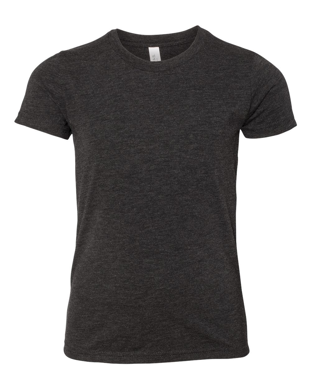 Youth Triblend Tee - Front - B13906863 - Charcoal Black Triblend
