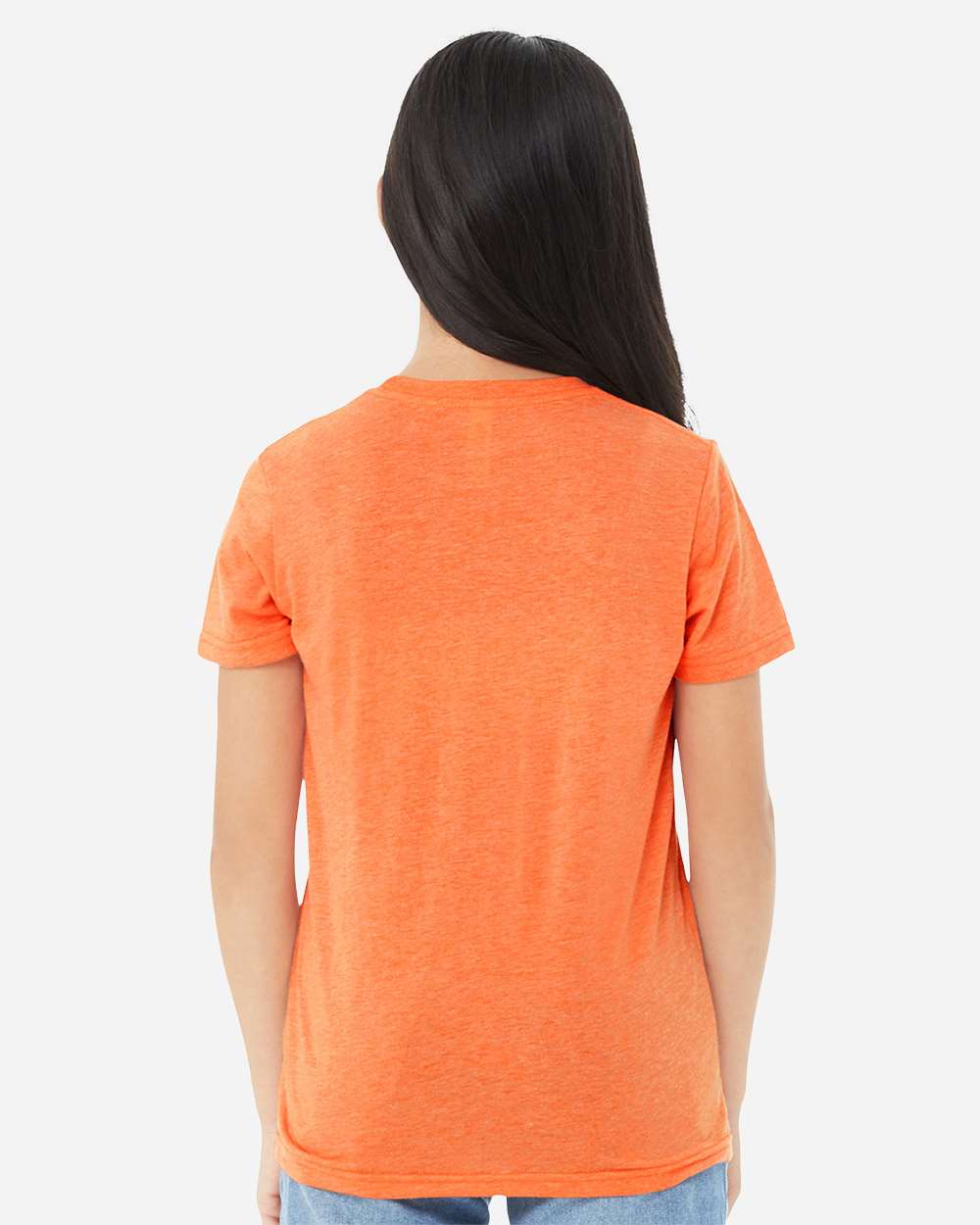 Youth Triblend Tee - OnModelBack - B13906033 - Orange Triblend
