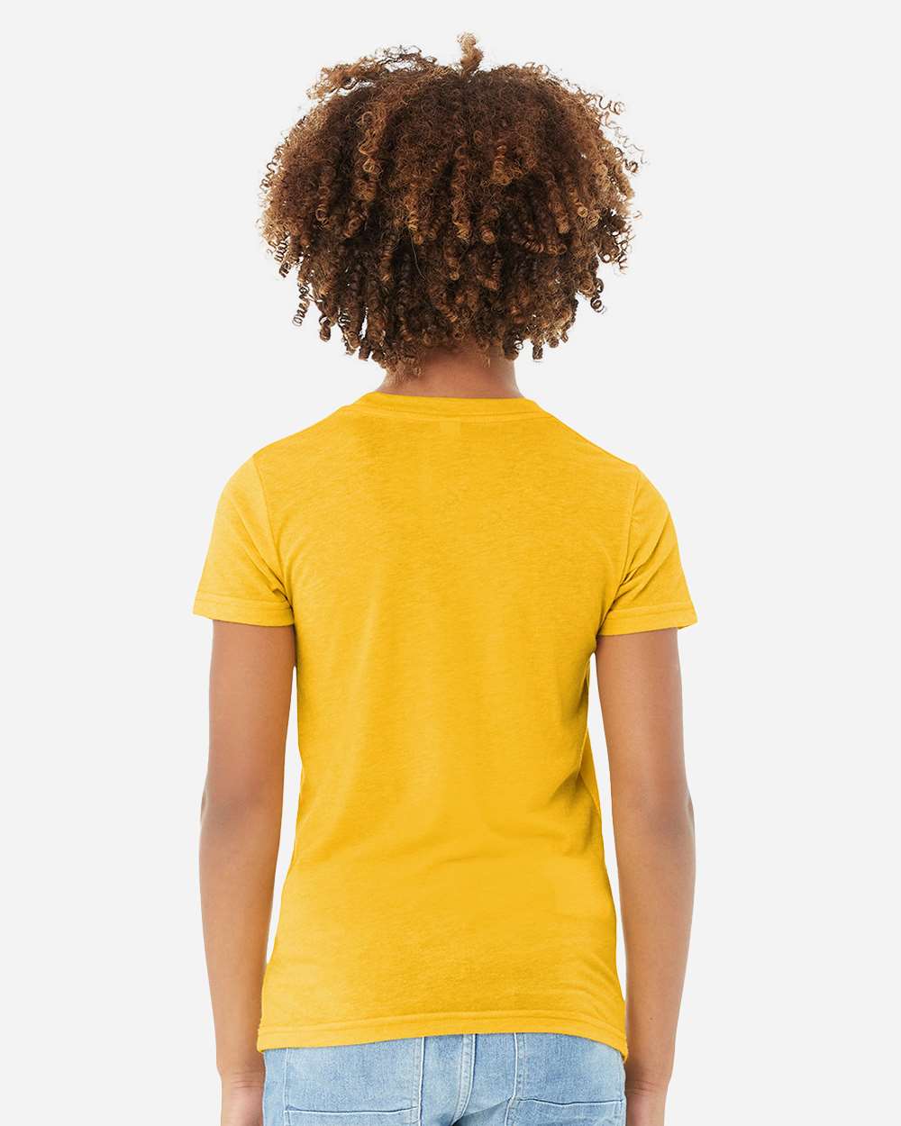 Youth Triblend Tee - OnModelBack - B13906173 - Yellow Gold Triblend