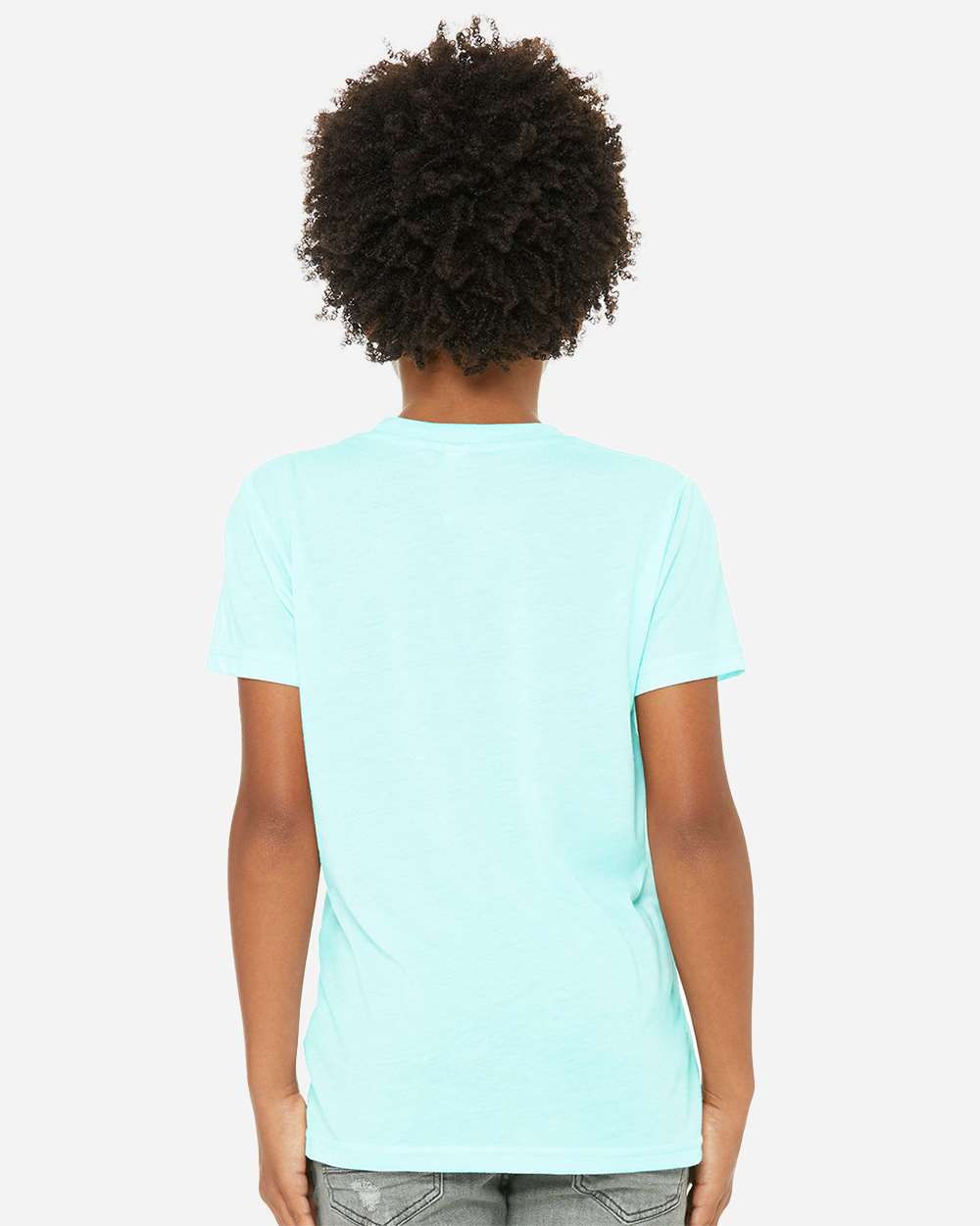 Youth Triblend Tee - OnModelBack - B13906263 - Ice Blue Triblend