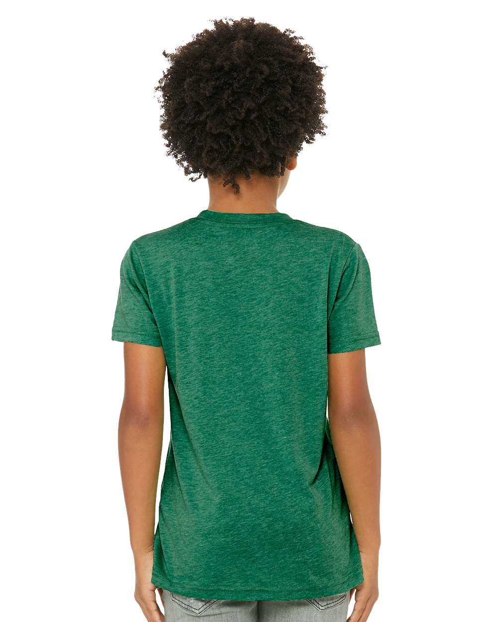 Youth Triblend Tee - OnModelBack - B13906433 - Kelly Triblend