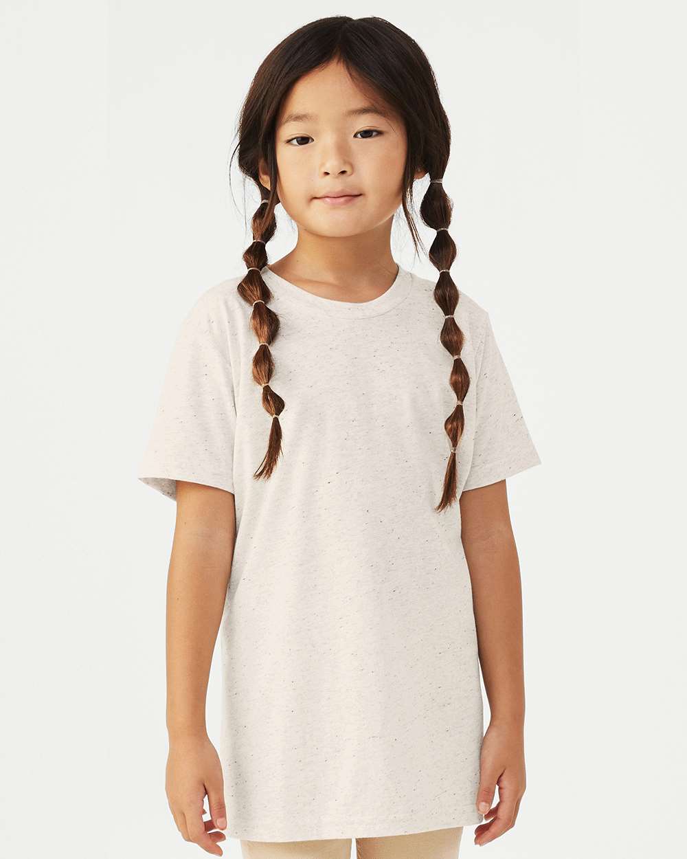 Youth Triblend Tee - OnModelFront - B13906243 - Oatmeal Triblend